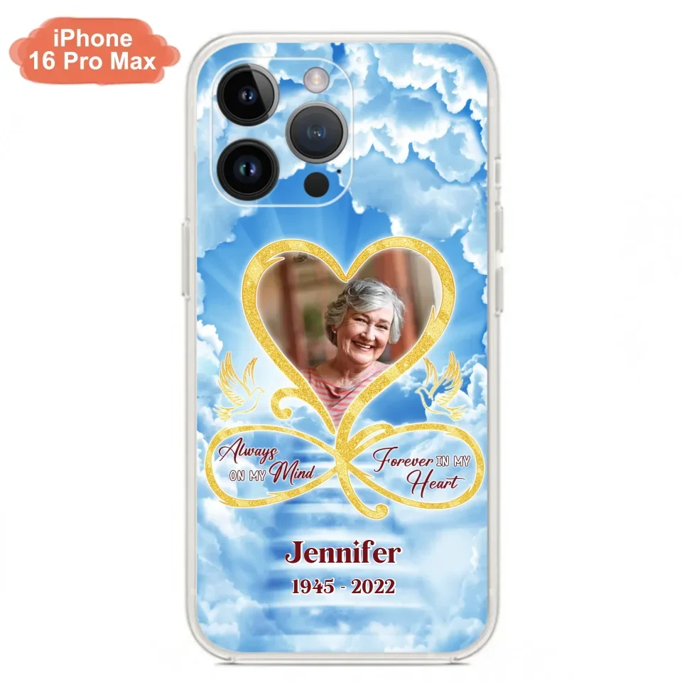 Custom Personalized Memorial Dog Phone Case - Upload Photo - Memorial Gift Idea For Dog Owners/ Dog Lovers - Your Wings Were Ready But My Heart Was Not - Case for iPhone/Samsung