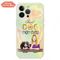 Custom Personalized Pet Mom Phone Case - Gift Idea For Dog/Cat Lovers/Pet Mom - Upto 4 Dogs/Cats - Best Dog Mom Ever - Case For iPhone/Samsung