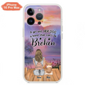 Custom Personalized Dog Mom Phone Case - Upto 4 Dogs - Mother's Day Gift Idea for Dog Lovers - A Girl And Her Dog A Bond That Can't Be Broken - Case for iPhone/Samsung