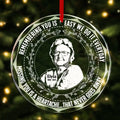 Personalized Memorial Glass Ornament - Memorial Gift Idea For Christmas - Upload Photo - Missing You Is A Heartache...That Never Goes Away