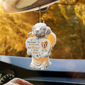 Personalized Memorial Acrylic Car Ornament - Upload Photo - Memorial Gift Idea For Dog Lover - Angels Don't Always Have Wings Sometimes They Have Paws
