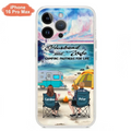 Custom Personalized Beach Camping Phone Case - Couple/ Parents With Upto 3 Kids And 3 Pets - Gift Idea For Camping Lover - Case For iPhone And Samsung