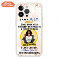 Custom Personalized I Am A July Girl Phone Case - Birthday Gift Idea For Girl - Case For iPhone And Samsung