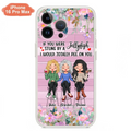 Custom Personalized Besties Phone Case - Upto 3 Girls - Gift Idea For Friends/ Besties/ Sisters - If You Were Stung By A Jellyfish I Would Totally Pee On You  - Case for iPhone/Samsung