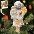 Personalized Memorial Dog Tree Topper - Memorial Gift Idea For Family/Dog Lover - Upload Photo - No Longer By My Side But Forever In My Heart