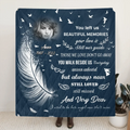Personalized Memorial Quilt/Fleece Throw Blanket - Upload Photo - Memorial Gift Idea
