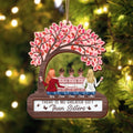 Personalized Sisters 2 Layered Wooden Ornament - Christmas Gift Idea For Sisters - There Is No Greater Gift Than Sisters