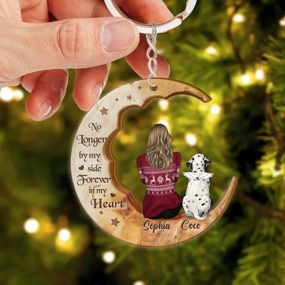 Personalized Memorial Pet Wooden Keychain - Memorial Gift Idea For Pet Lover - I Loved You Your Whole Life I'll Miss You The Rest Of Mine