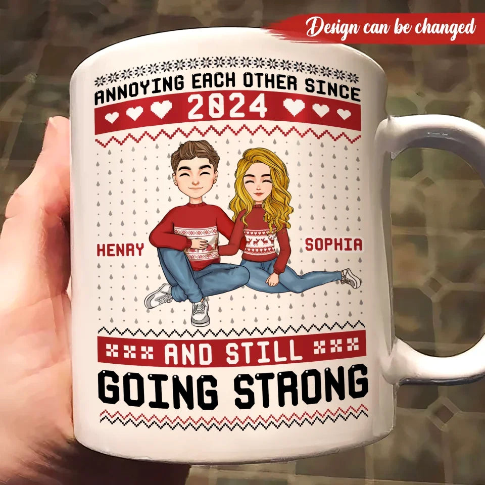 Personalized Couple Coffee Mug - Anniversary Gift Idea For Couple - Annoying Each Other Since 2026 And Still Going Strong