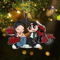 Personalized Chicano Couple Motorcycle Acrylic Keychain - Gift Idea For Couple
