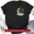 Personalized Memorial Butterflies Embroidered T-Shirt/Sweater/Hoodie - Memorial Gift Idea For Family Member - Your Wings Were Ready But My Heart Was Not