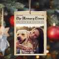 Personalized The Memory Times Acrylic Ornament - Memorial Gift For Pet Lover - Upload Photo - A Piece Of My Heart Lives In Heaven