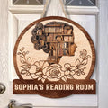 Personalized Reading Room Wooden Sign - Gift Idea Book Lover