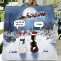 Personalized Memorial Dog Quilt/Fleece Throw Blanket - Memorial Gift Idea For Pet Lover - They Still Talk About You