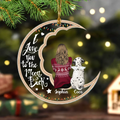 Personalized Memorial Pet Moon Acrylic Ornament - Memorial Gift Idea For Dog/Cat/Rabbit Lover - I Love You To The Moon & Back