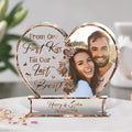 Personalized Couple Acrylic Plaque - Upload Photo - Gift Idea For Couple/Valentines - From Our First Kiss Till Our Last Breath