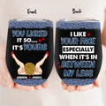 Personalized Couple Wine Tumbler - Funny Gift Idea For Couple/Husband And Wife/Him/Her - You Licked It So It's Yours