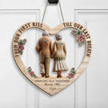 Personalized Couple Wooden Sign - Anniversary Gift Idea For Couple - Growing Old Together