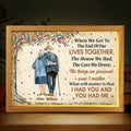 Personalized Couple Light Frame Canvas - Gift Idea For Parents/Old Couple - I Had You And You Had Me
