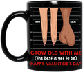 Personalized Couple Coffee Mug - Valentine Gift Idea For Old Couple - Grow Old With Me