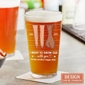Personalized Couple Pint Glass - Valentine Gift Idea For Couple - I Want To Grow Old With You