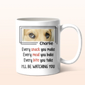 Personalized Dog Coffee Mug - Upload Photo - Gift Idea For Dog Lovers - I'll Be Watching You