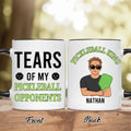 Personalized Pickleball Accent Mug - Gift Idea For Pickleball Lover - Tears Of My Pickleball Opponents