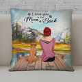 Personalized Pets Mom Pillow Cover - Mom With Up to 5 Pets - Best Gift For Mother's Day - Forever Would Have Been Too Short - CMNG3Y