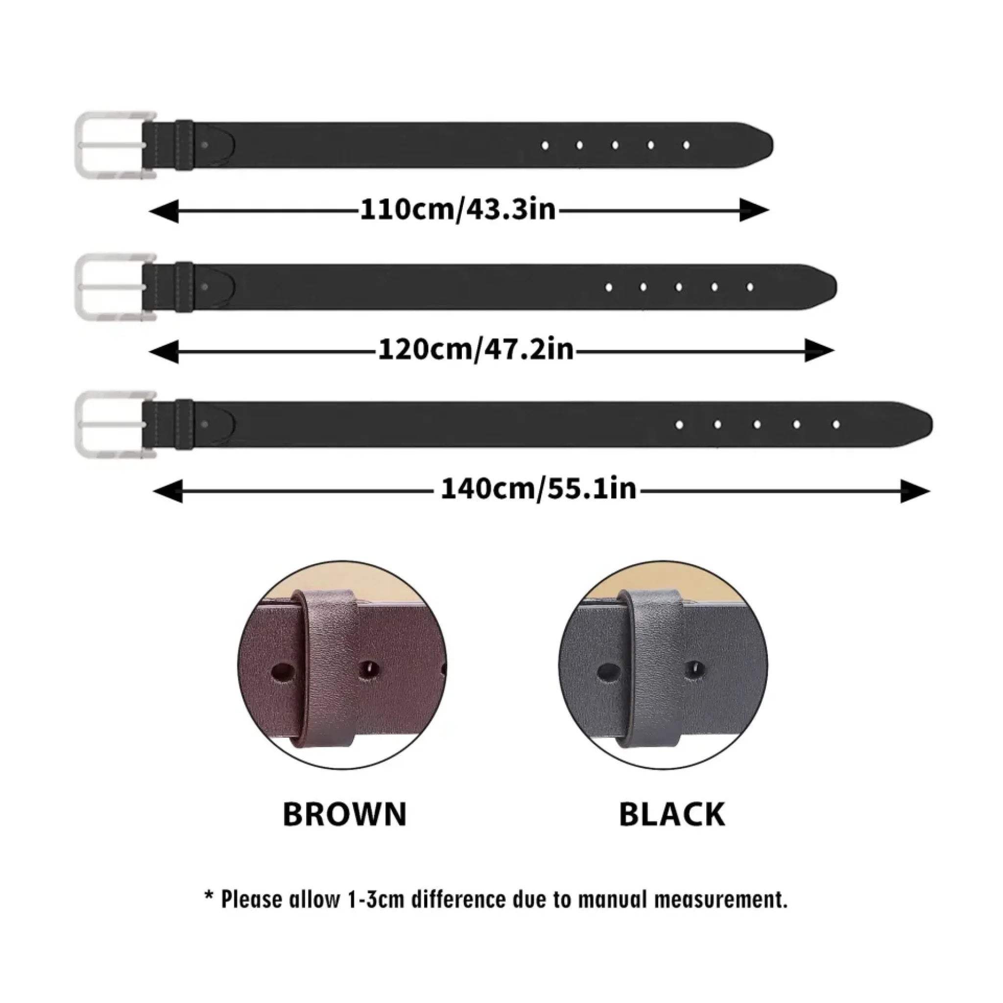 Personalized Engraved Leather Belt Gift Idea For Husband/Boyfriend - Roses Are Red Violets Are Blue