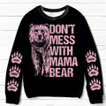 Personalized Bear AOP Sweater - Gift Idea For Mother's Day With Up To 6 Kids - Don't Mess With Mama Bear