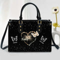Personalized Blessed To Be Call Grandma PU Leather Handbag With Long Straps - Mother's Day Gift For Grandma/ Mom - Up to 9 Kids
