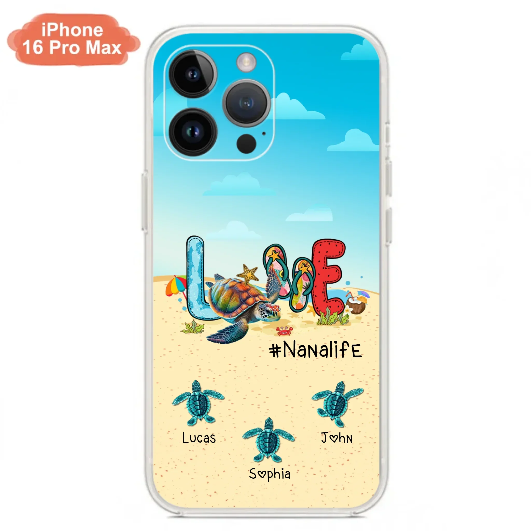 Custom Personalized Grandma Phone Case - Gift Idea For Grandma/ Mom - Case For iPhone/ Samsung - Nanalife
