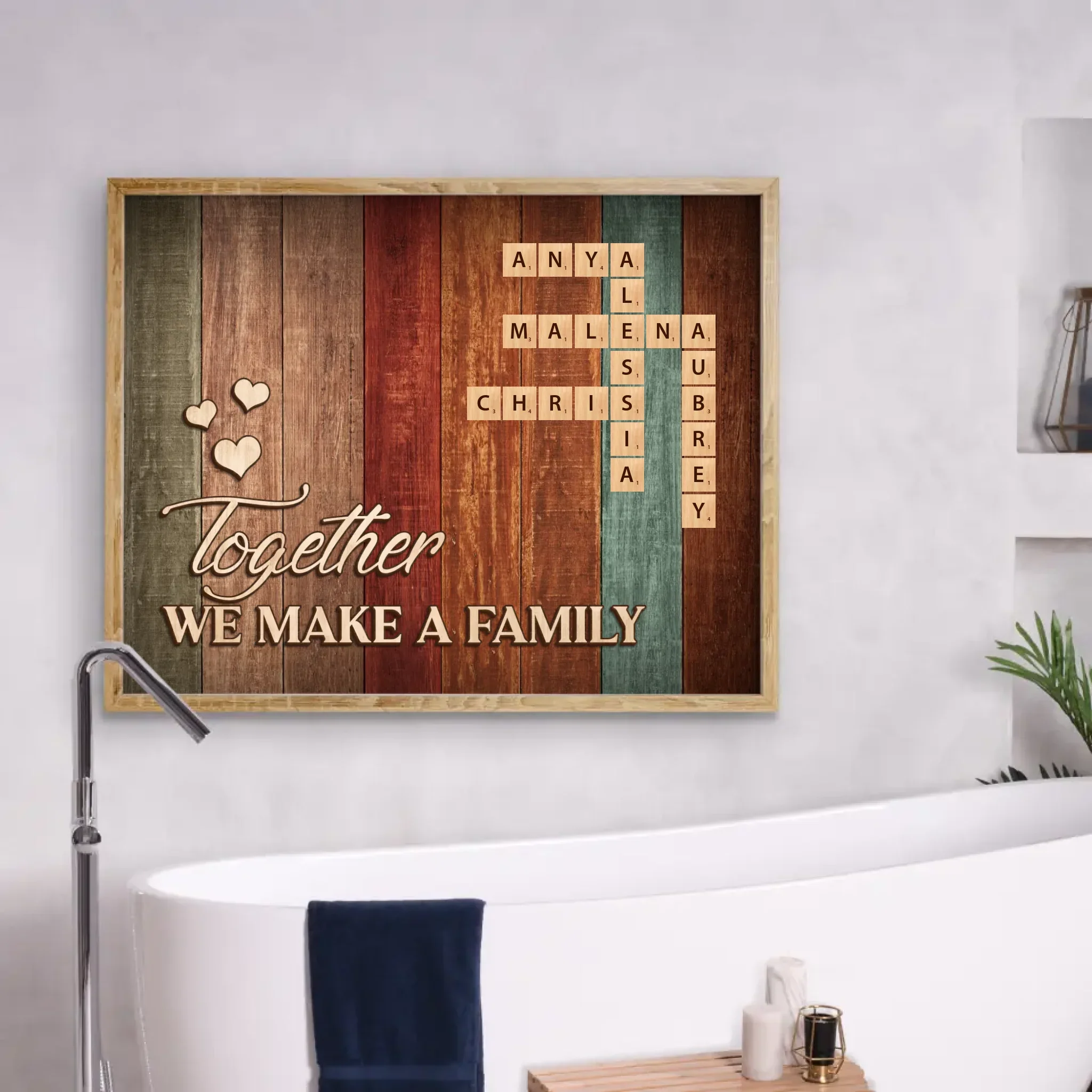 Personalized Family Poster - Gift Idea For Family Members - Together We Make A Family