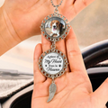 Personalized Dog Memorial Car Charm - Upload Photo - Sympathy Gift For Loss Of Dog - A Piece Of My Heart Lives In Heaven