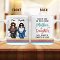 Personalized Mother & Daughter Always Be Connected By Heart Coffee Mug - Best Mother's Day Gift Idea
