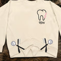 Personalized Dental RDH Embroidered Split Side Sweatshirt - Gift Idea For Birthday/Dentist