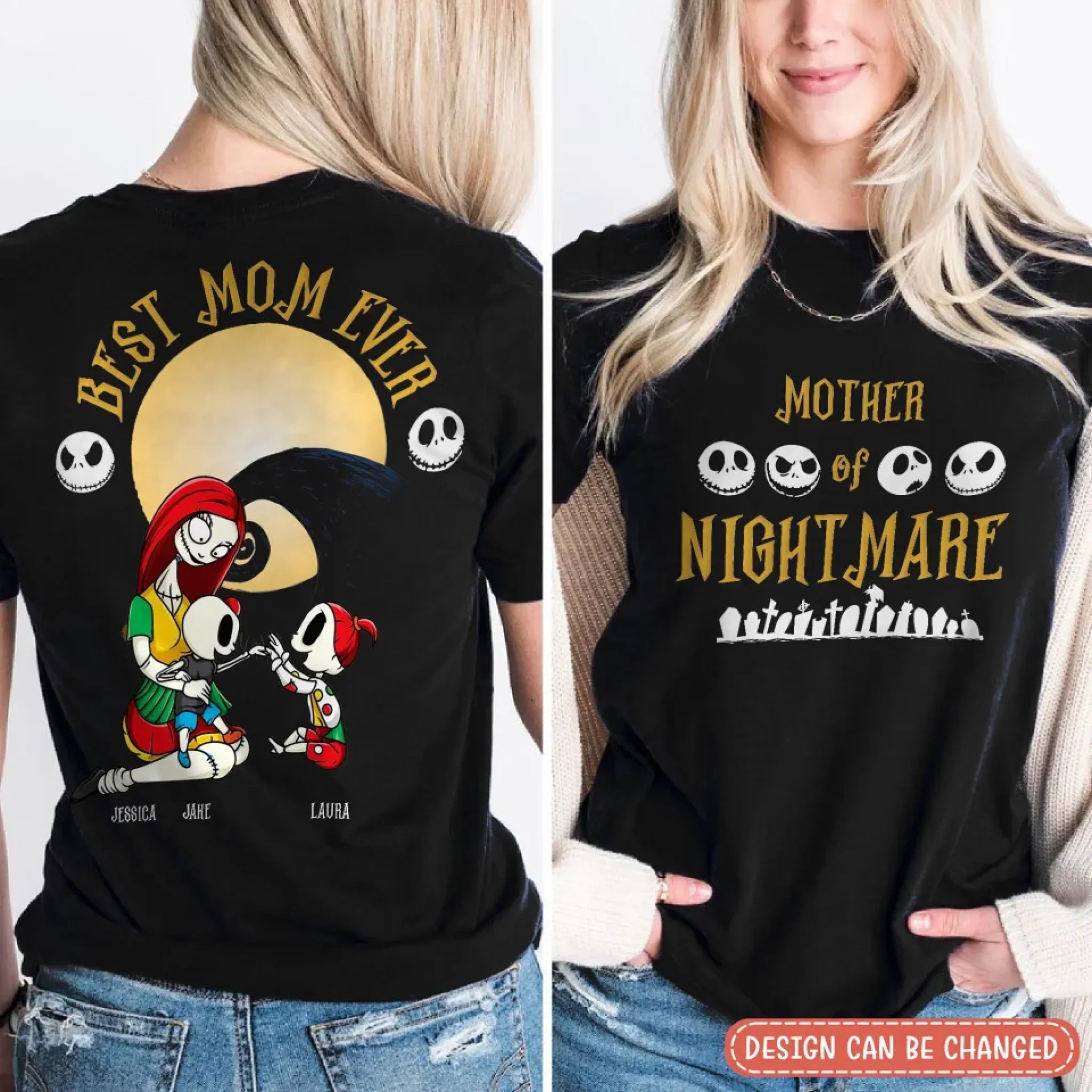 Personalized Mother Of Nightmare T-shirt - Up to 4 Kids’ Names - Best Mom Ever Mother’s Day Gift