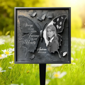 Personalized Memorial Butterfly Metal Sign - Memorial Gift Idea For Family Member - Upload Photo