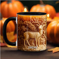 Personalized 3D Deer Hunting Accent Mug - Gift Idea For Hunting Lover