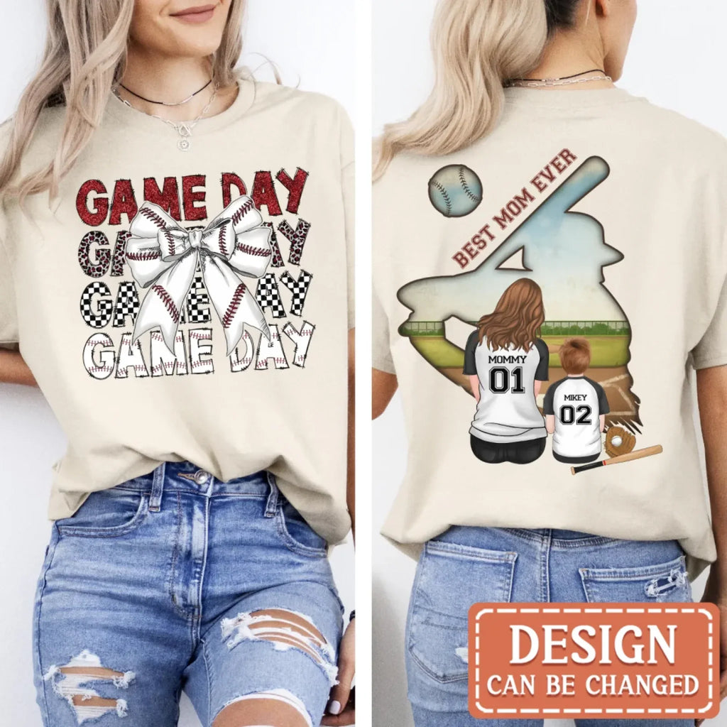 Personalized Baseball Mom Game Day T-shirt/ Hoodie/ Sweater - Mother's Day Gifts Idea