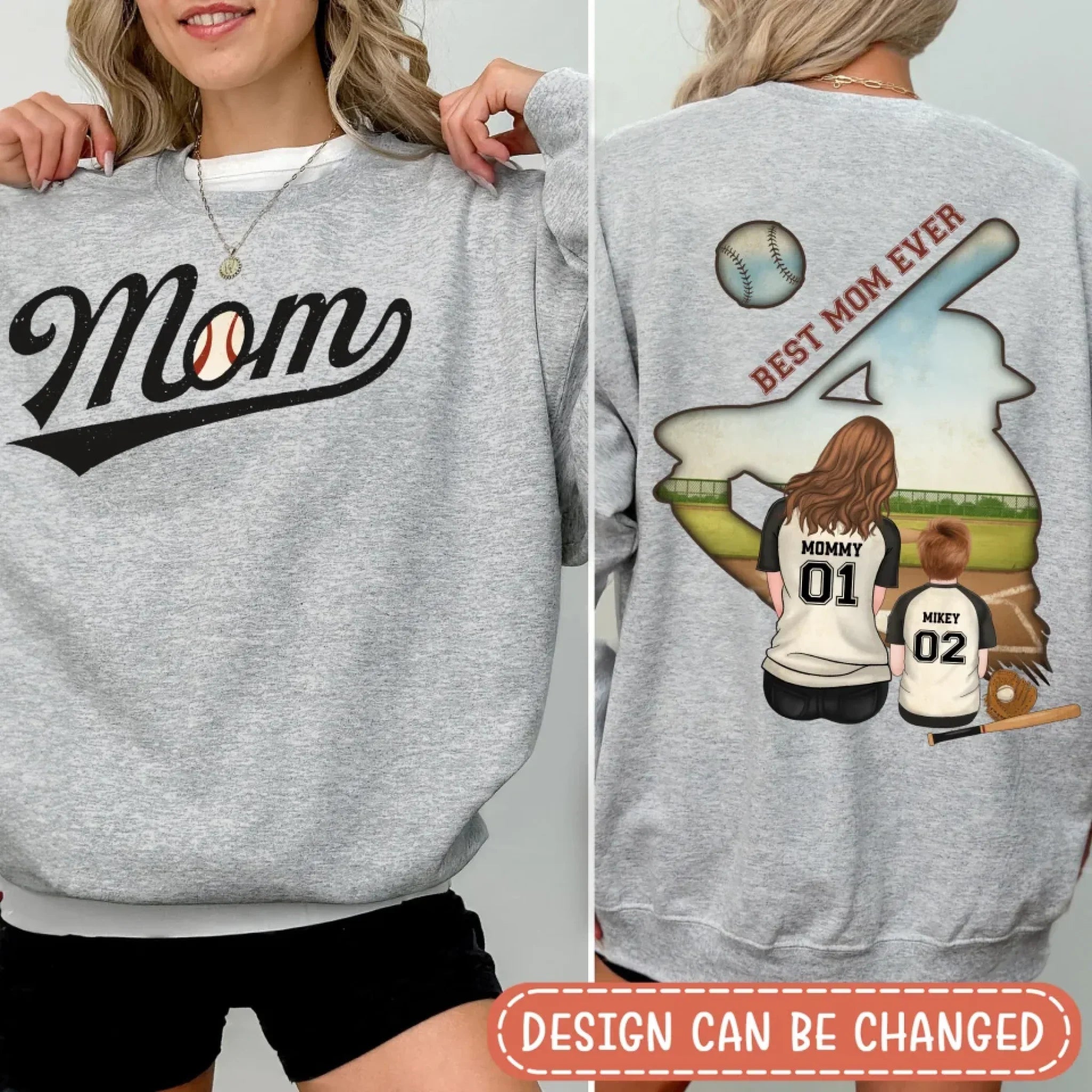 Personalized Baseball Mom Game Day T-shirt/ Hoodie/ Sweater - Mother's Day Gifts Idea