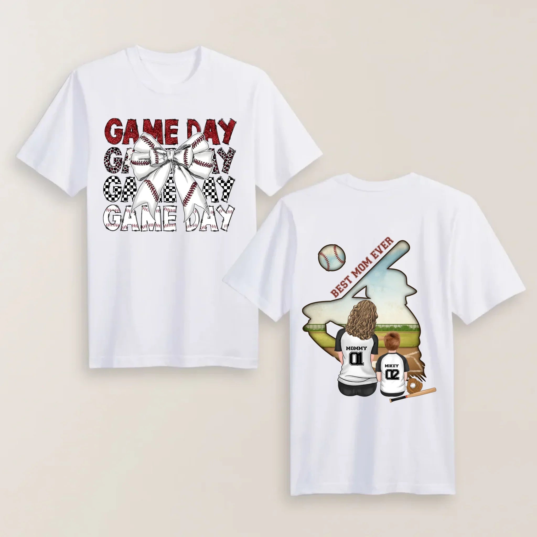 Personalized Baseball Mom Game Day T-shirt/ Hoodie/ Sweater - Mother's Day Gifts Idea