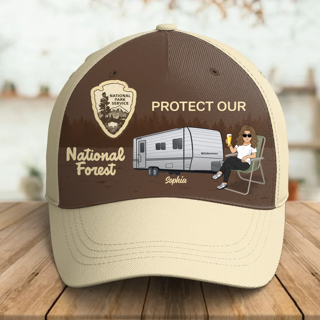 Personalized Camping Cap - Woman/ Couple Camping - Gift Idea For Camping Lover