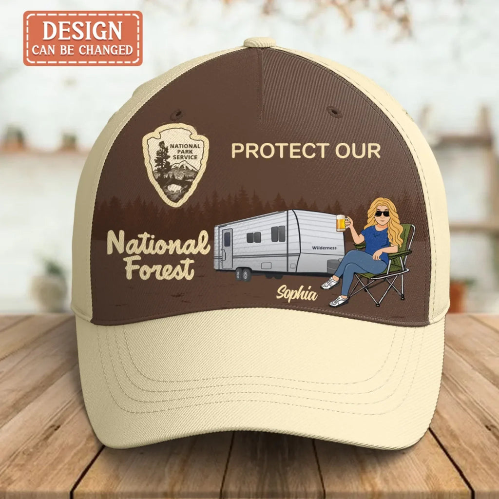 Personalized Camping Cap - Woman/ Couple Camping - Gift Idea For Camping Lover