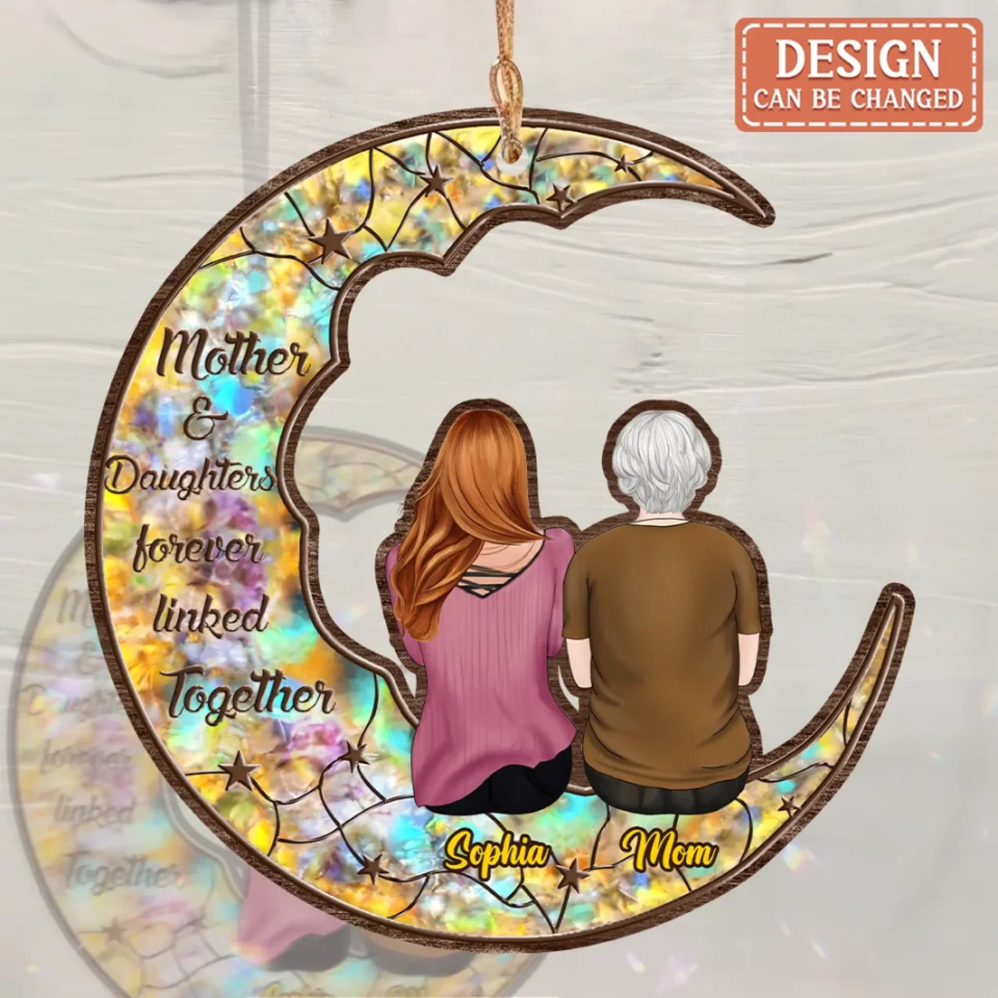 Personalized Mother And Daughter Suncatcher - Mother's Day Gift Idea