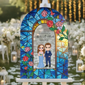 Personalized Couple Acrylic Plaque - Anniversary/Wedding Gift Idea for Couple - Welcome To The Wedding