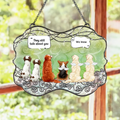 Personalized Memorial Dog Acrylic Suncatcher - Gift Idea For Dog Lover - They Still Talk About You