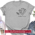 Personalized Memorial Embroidered T-Shirt/Sweater/Hoodie - Memorial Gift Idea - Part Of My Heart Is With My Angel In Heaven