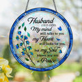 Personalized Memorial Suncatcher - Memorial Gift Idea For Family Members - My Soul Knows You Are At Peace