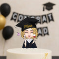 Personalized Chibi Avatar Graduation 2025 Acrylic Cake Topper - Graduation Gift